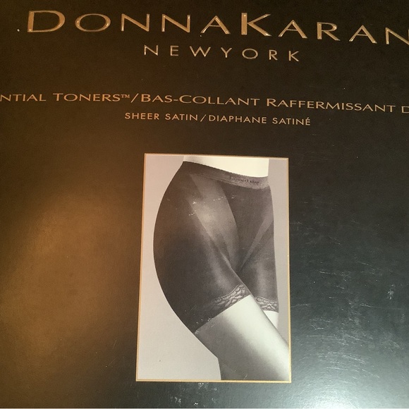 Donna Karan essential toners pantyhose, style A16, color charcoal, size: M - Picture 2 of 12